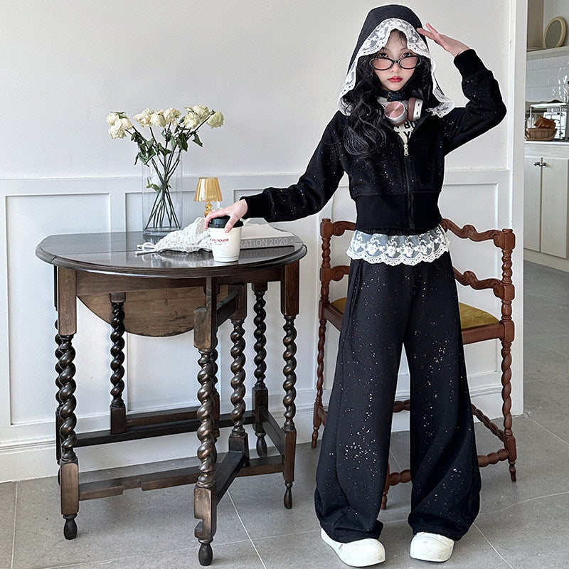 Girls Sweater & Wide Leg Pants Set – Autumn Kids Fashion Nepal | Tudoholic