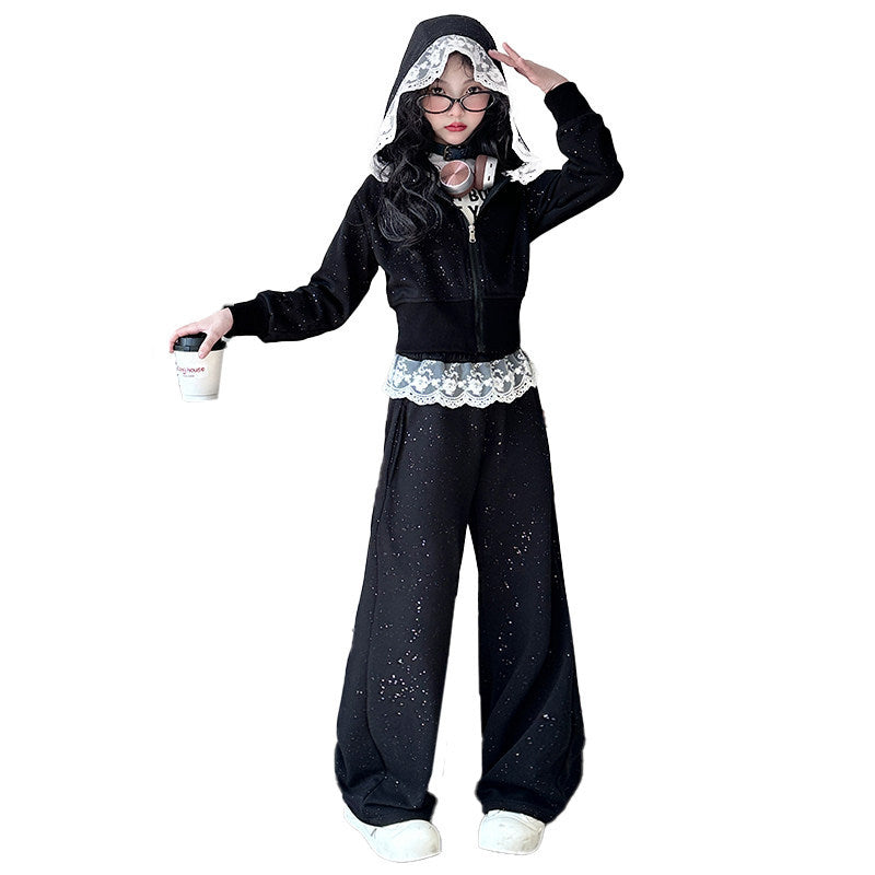 Girls Sweater & Wide Leg Pants Set – Autumn Kids Fashion Nepal | Tudoholic