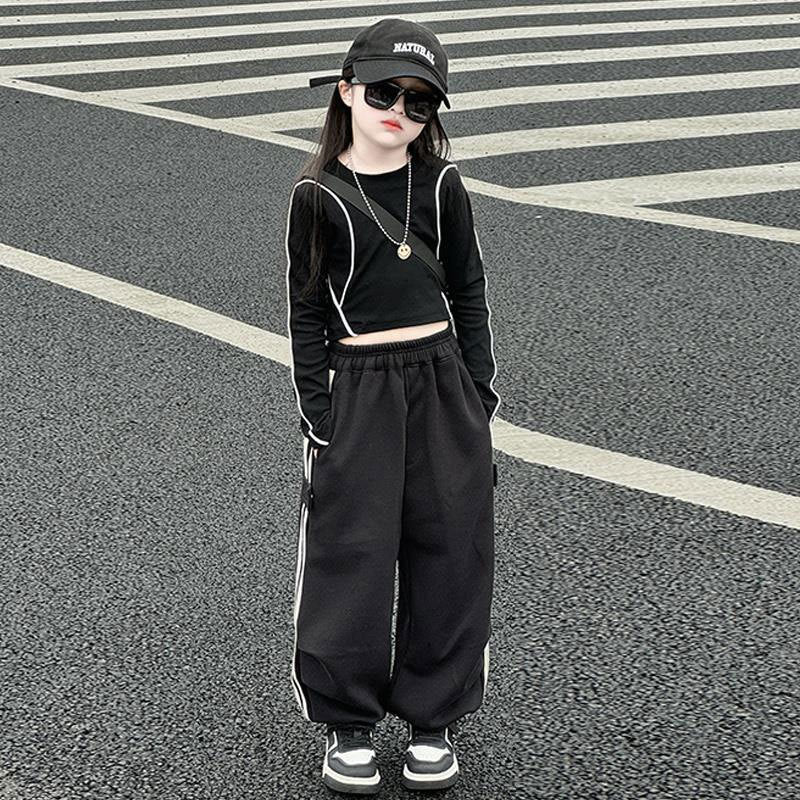 Girls Striped Spring Casual Two-Piece Set – Everyday Kids Outfit Nepal | Tudoholic