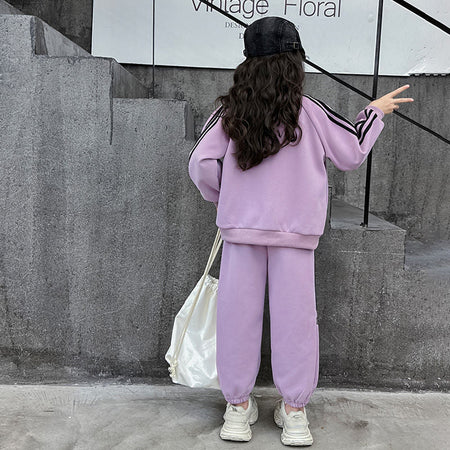 Girls Striped Cardigan & Pants Set – Spring Kids Fashion Nepal | Tudoholic