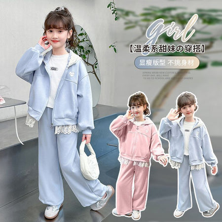 Girls Hoodie Sweatshirt Autumn Two-Piece Set – Cozy Kids Clothes Nepal | Tudoholic