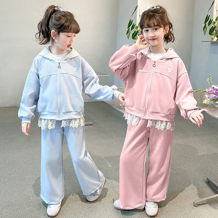 Girls Hoodie Sweatshirt Autumn Two-Piece Set – Cozy Kids Clothes Nepal | Tudoholic