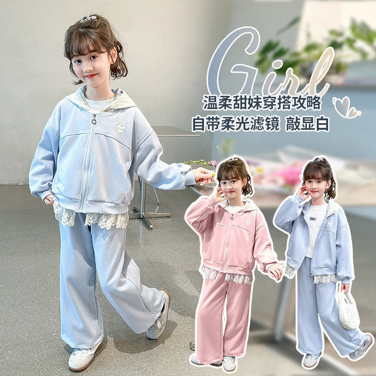 Girls Hoodie Sweatshirt Autumn Two-Piece Set – Cozy Kids Clothes Nepal | Tudoholic