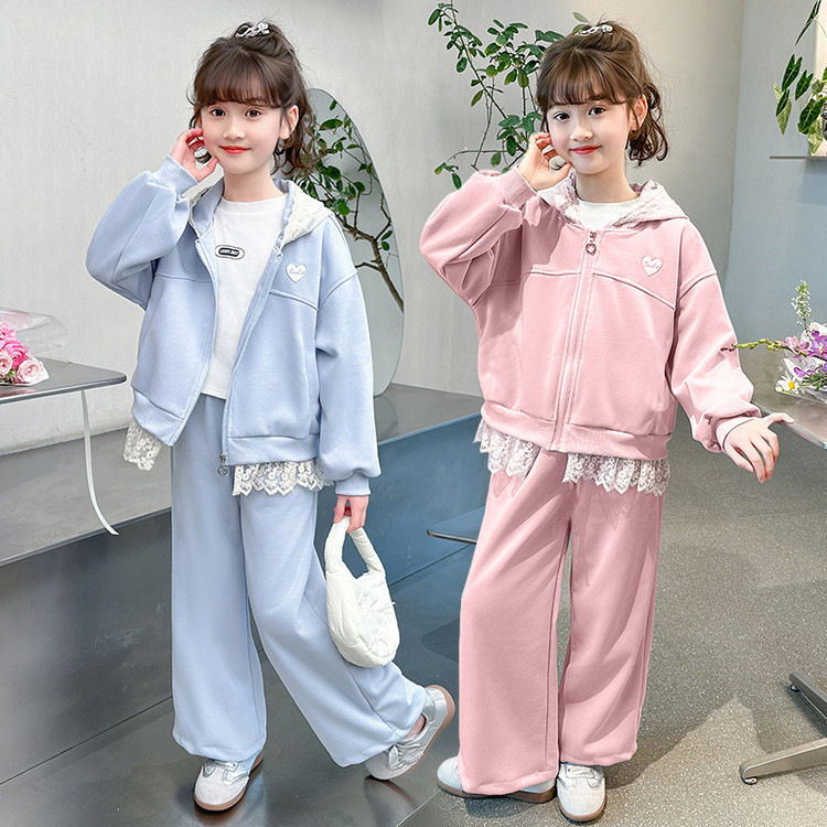 Girls Hoodie Sweatshirt Autumn Two-Piece Set – Cozy Kids Clothes Nepal | Tudoholic