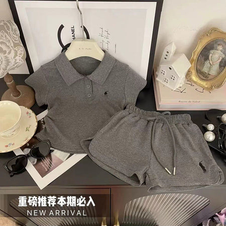Girls Korean Style T-Shirt & Shorts Set – Casual Kids Fashion Nepal | Tudoholic
