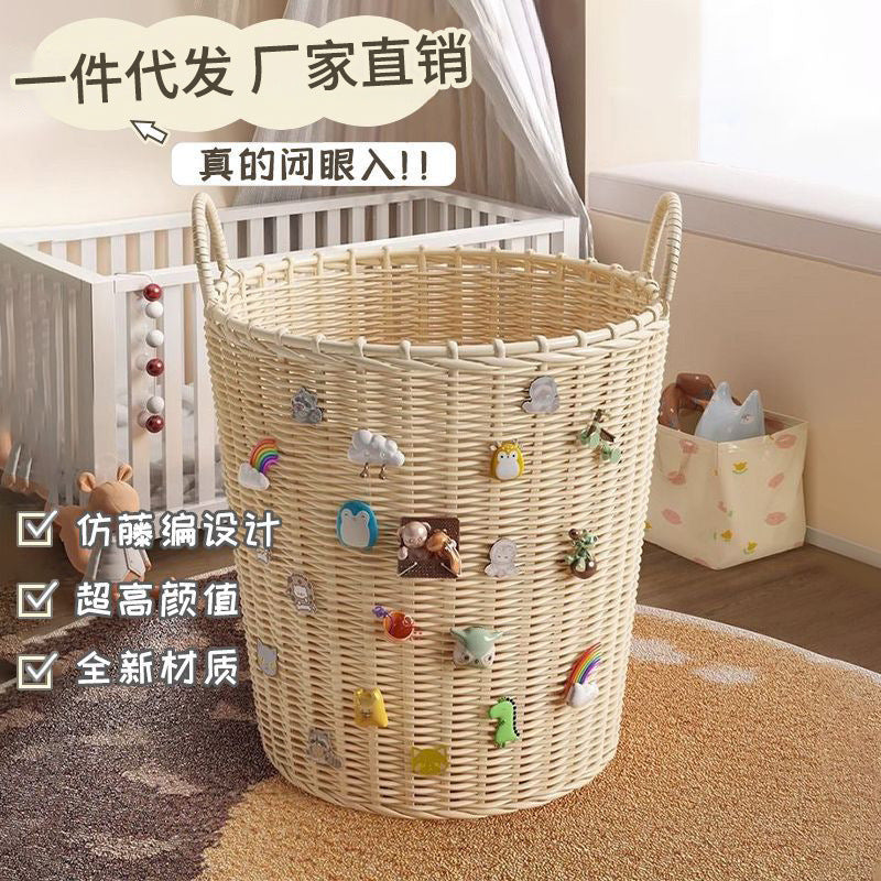 Artisanal "Braid-Shield": High-End Rattan-Like Palatial Basket
