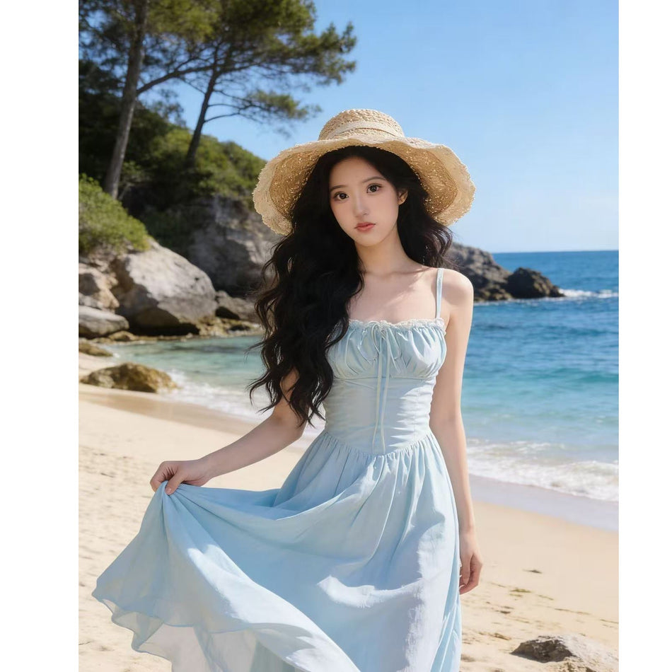 Backless Split Maxi Dress Women Summer Elegant 2026
