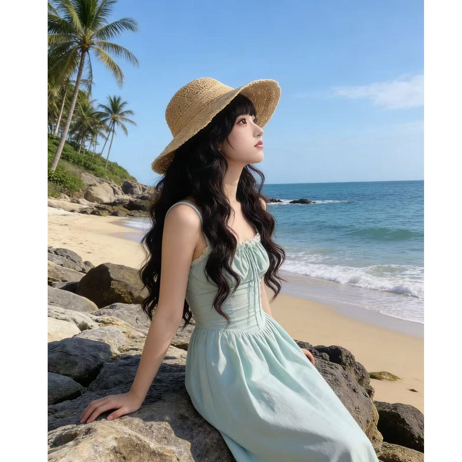 Backless Split Maxi Dress Women Summer Elegant 2026
