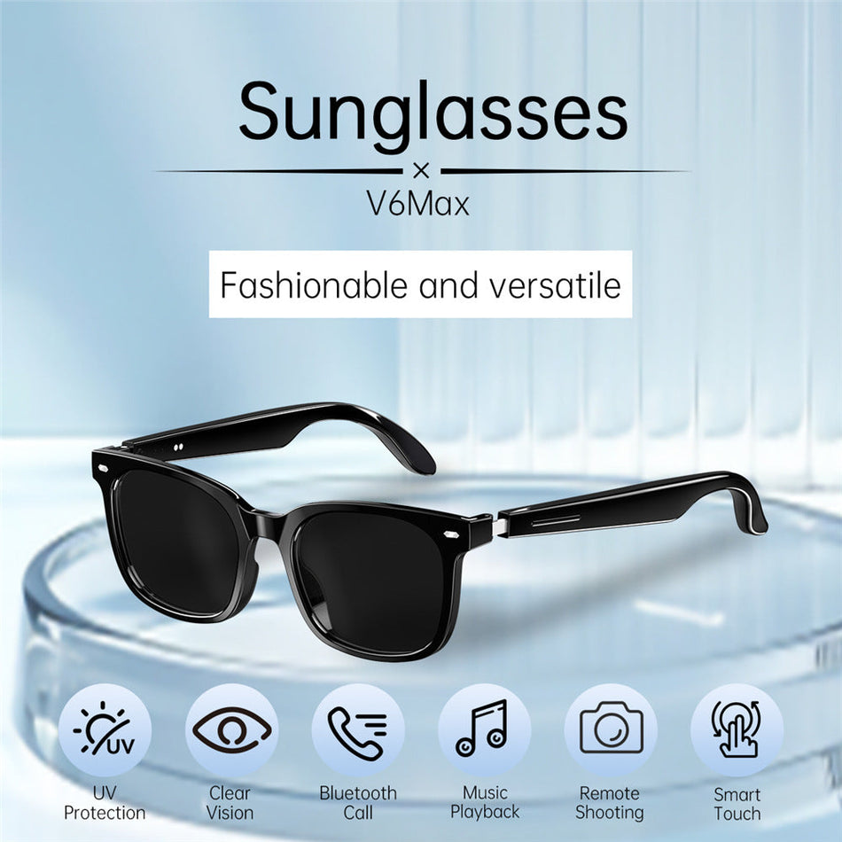 V6 Max AI Smart Glasses Camera Translation Bluetooth