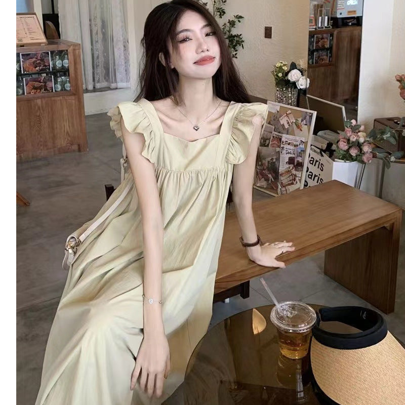 Backless Bow Strap Dress Women Summer Elegant Slim Fit