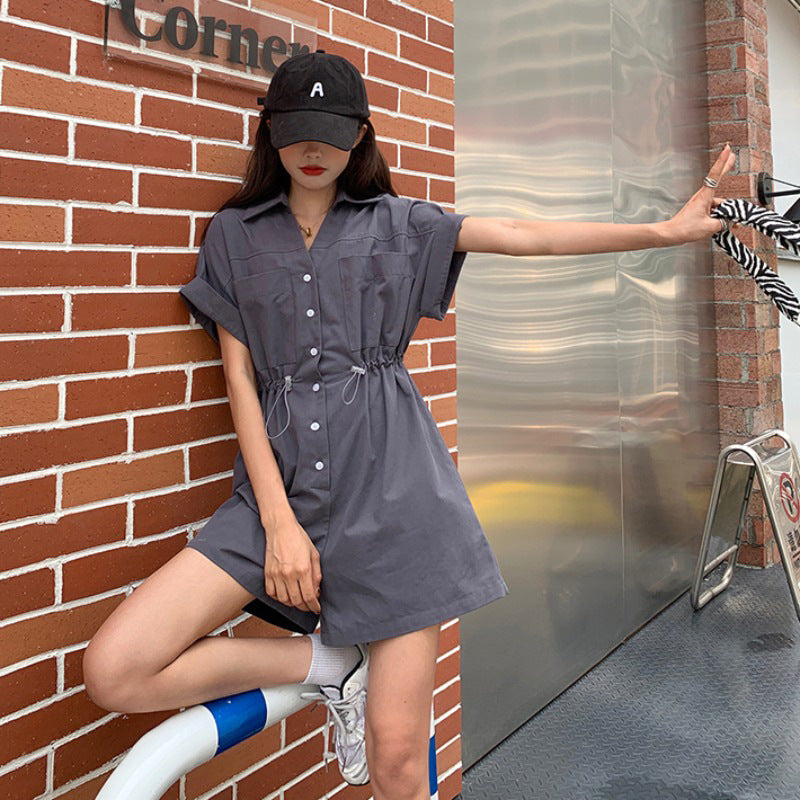 Loose Summer Jumpsuit Women Short Sleeve Casual 2024