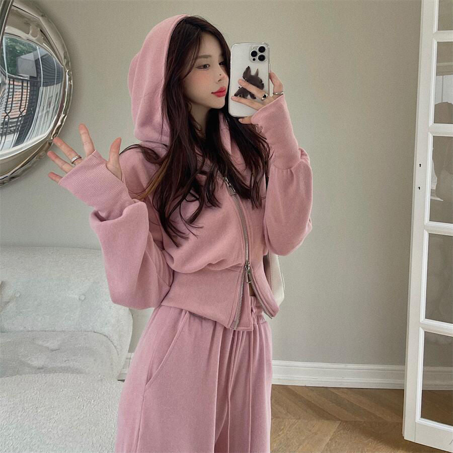 Women Hooded Sportswear Set 2025 Casual Two Piece