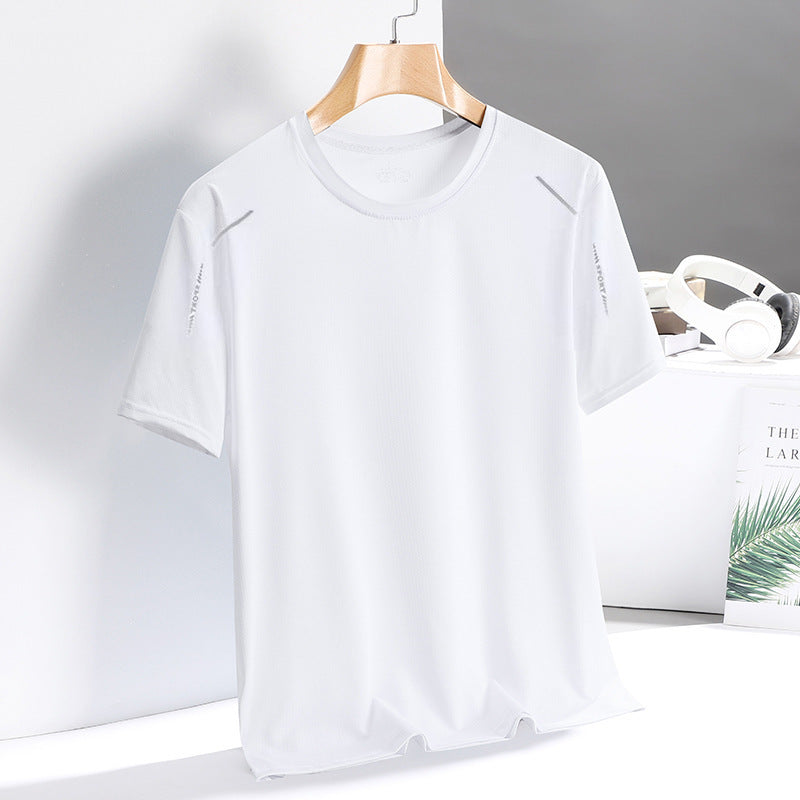 Men’s Ice Silk Quick-Dry T-Shirt – Stretch Summer Wear