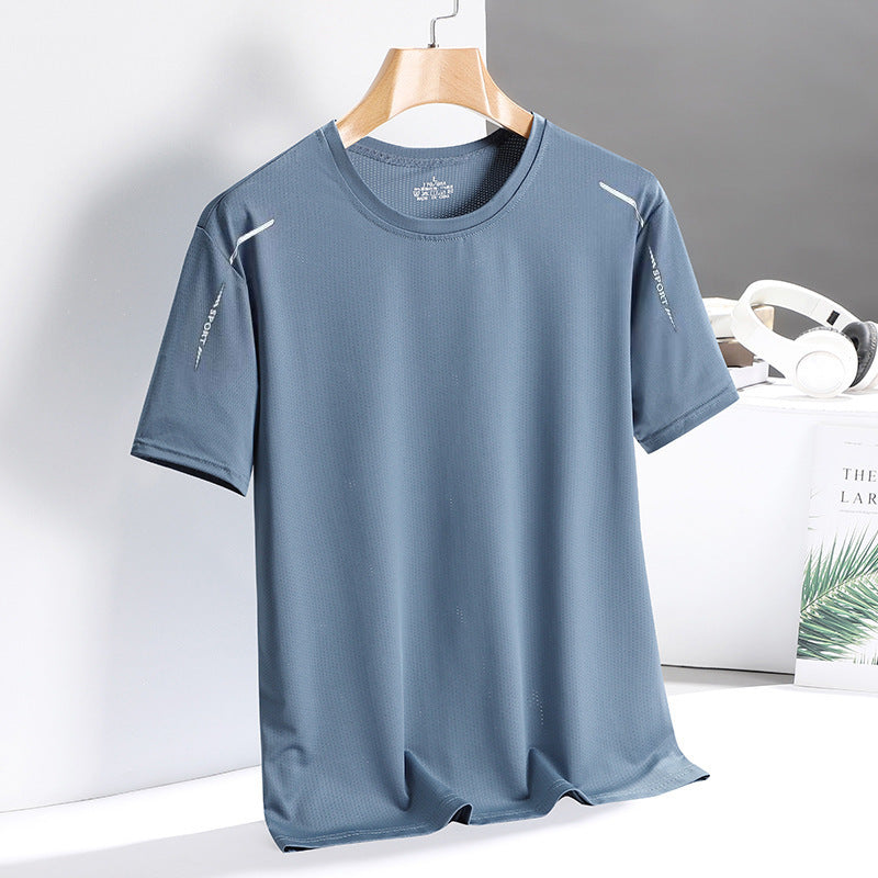 Men’s Ice Silk Quick-Dry T-Shirt – Stretch Summer Wear
