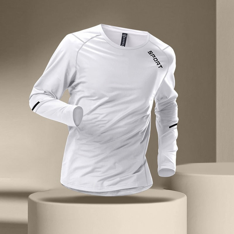 Men’s Quick-Dry Long Sleeve Sports T-Shirt – Fitness Wear