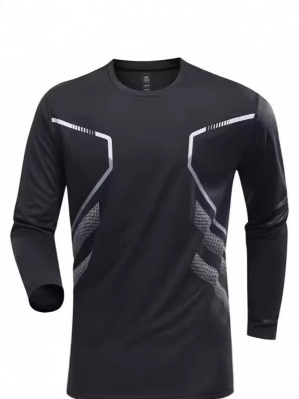 Men’s Quick-Dry Long Sleeve Sports T-Shirt – Breathable Fit