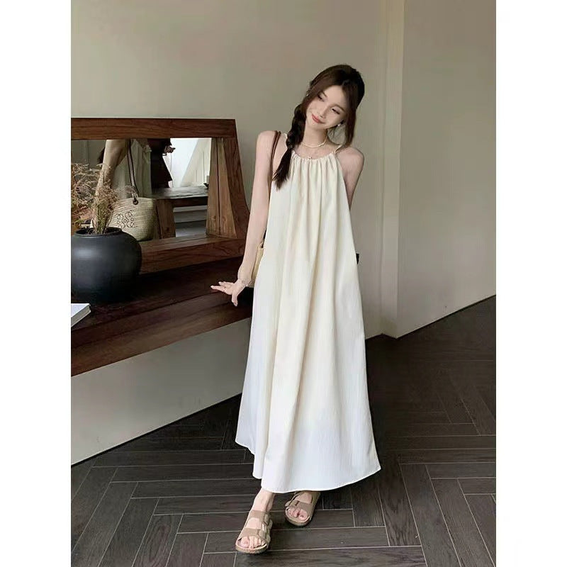 Retro Sling A-Line Swing Vacation Long Dress