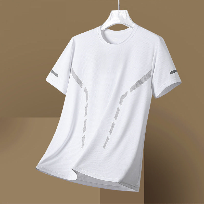 Men’s Ice Silk Quick-Dry T-Shirt – Summer Cooling Wear