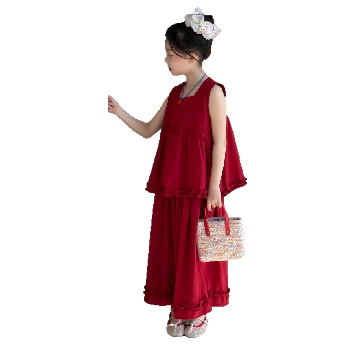 Girls Korean Sleeveless Set – Summer Thin Outfit – Outfit Sets – Image 5