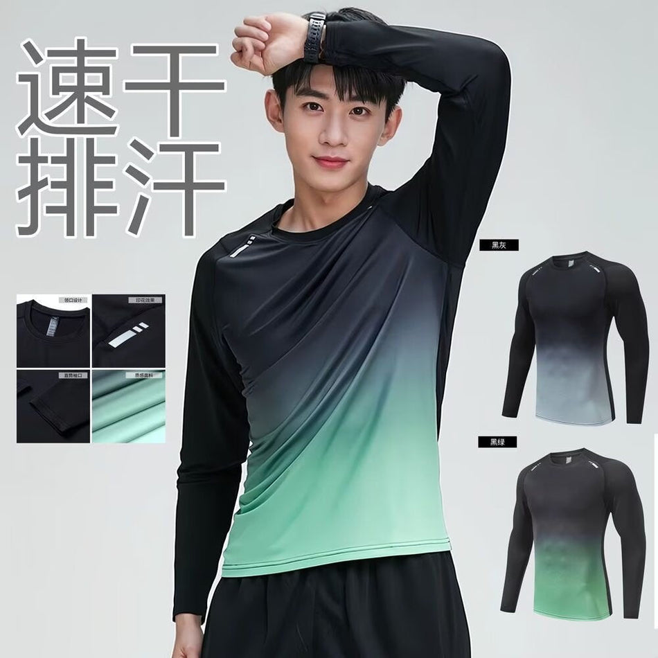 Men’s Long Sleeve Sports T-Shirt – Quick-Dry Training Wear