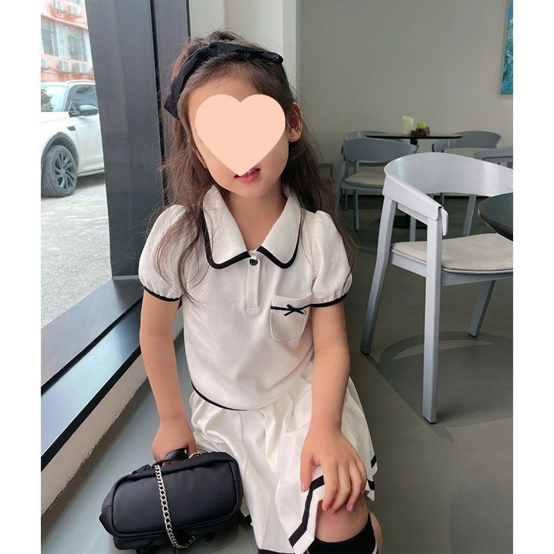 Girls College Style Dress Set – Summer Skirt Outfit – Outfit Sets – Image 4