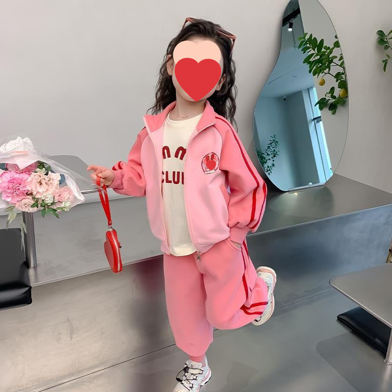 Girls Printed Sweat Set – Spring Autumn Outfit 2024 – Outfit Sets – Image 2