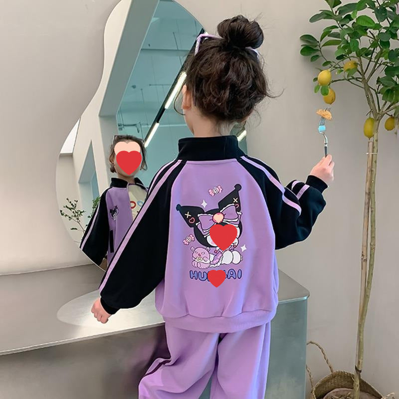 Girls Printed Sweat Set – Spring Autumn Outfit 2024 – Outfit Sets – Image 3