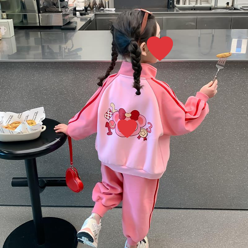 Girls Printed Sweat Set – Spring Autumn Outfit 2024 – Outfit Sets – Image 4