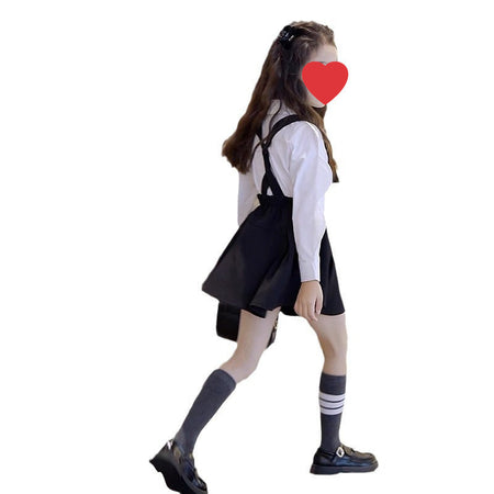 Baby Girl Academy Set – Shirt & Suspender Skirt – Outfit Sets – Image 5