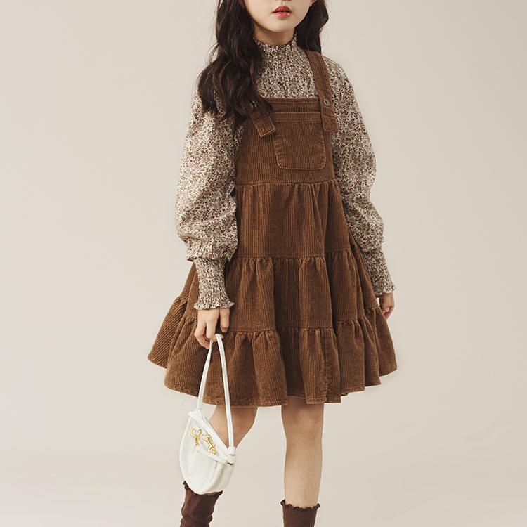 Girls Floral Suspender Skirt Set – Korean Spring Outfit – Outfit Sets – Image 1