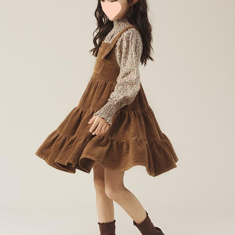 Girls Floral Suspender Skirt Set – Korean Spring Outfit – Outfit Sets – Image 2