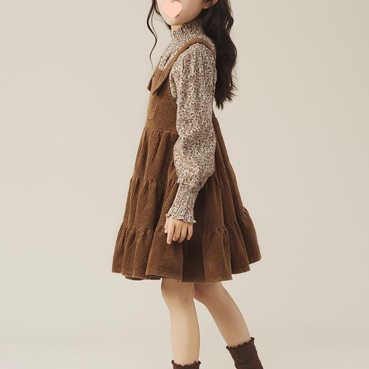 Girls Floral Suspender Skirt Set – Korean Spring Outfit – Outfit Sets – Image 3