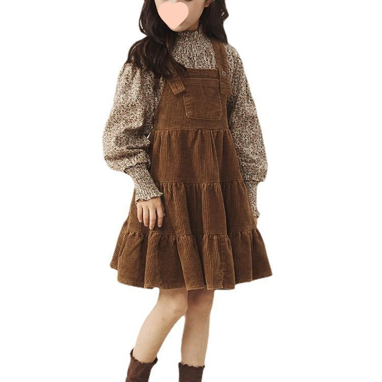 Girls Floral Suspender Skirt Set – Korean Spring Outfit – Outfit Sets – Image 5