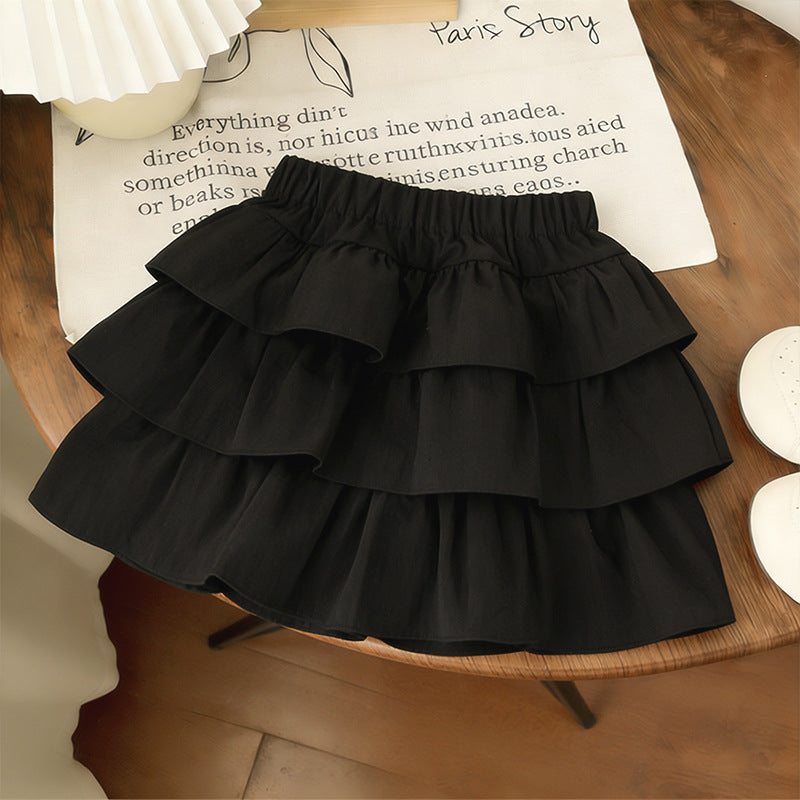 Girls Cake Skirt Set – Korean Spring Two-Piece Outfit – Outfit Sets – Image 4