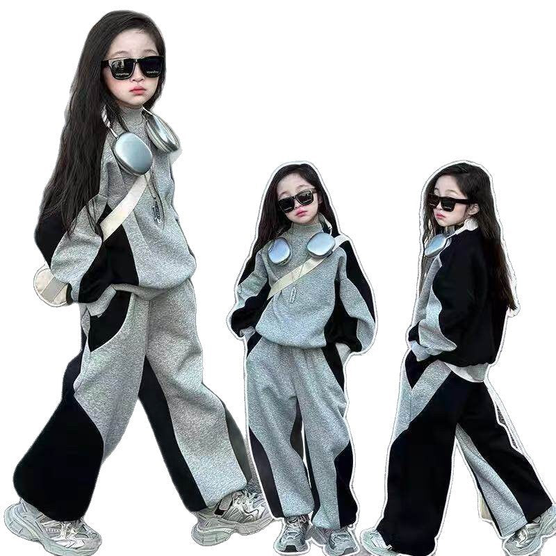 Girls Contrast Sweater Set – Spring Pants Outfit – Outfit Sets – Image 5