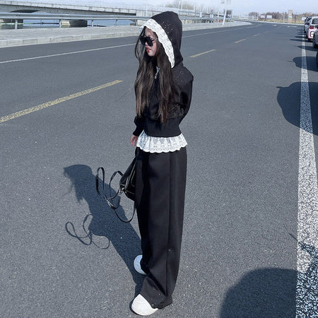 Girls Korean Sweater Set – Wide Leg Pants Outfit – Outfit Sets – Image 4