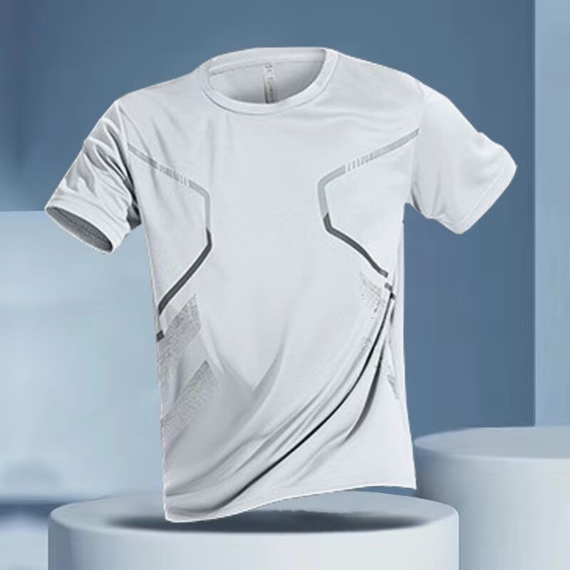 Men’s Sports Quick-Dry T-Shirt – Ice Silk Fitness Wear