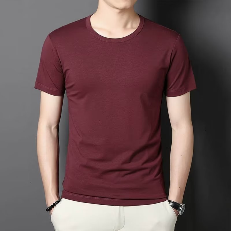 Men’s White Slim Fit T-Shirt – Soft Inner Base Wear