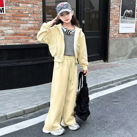 Girls Hooded Sweater Set – Spring Sports Outfit – Outfit Sets – Image 4