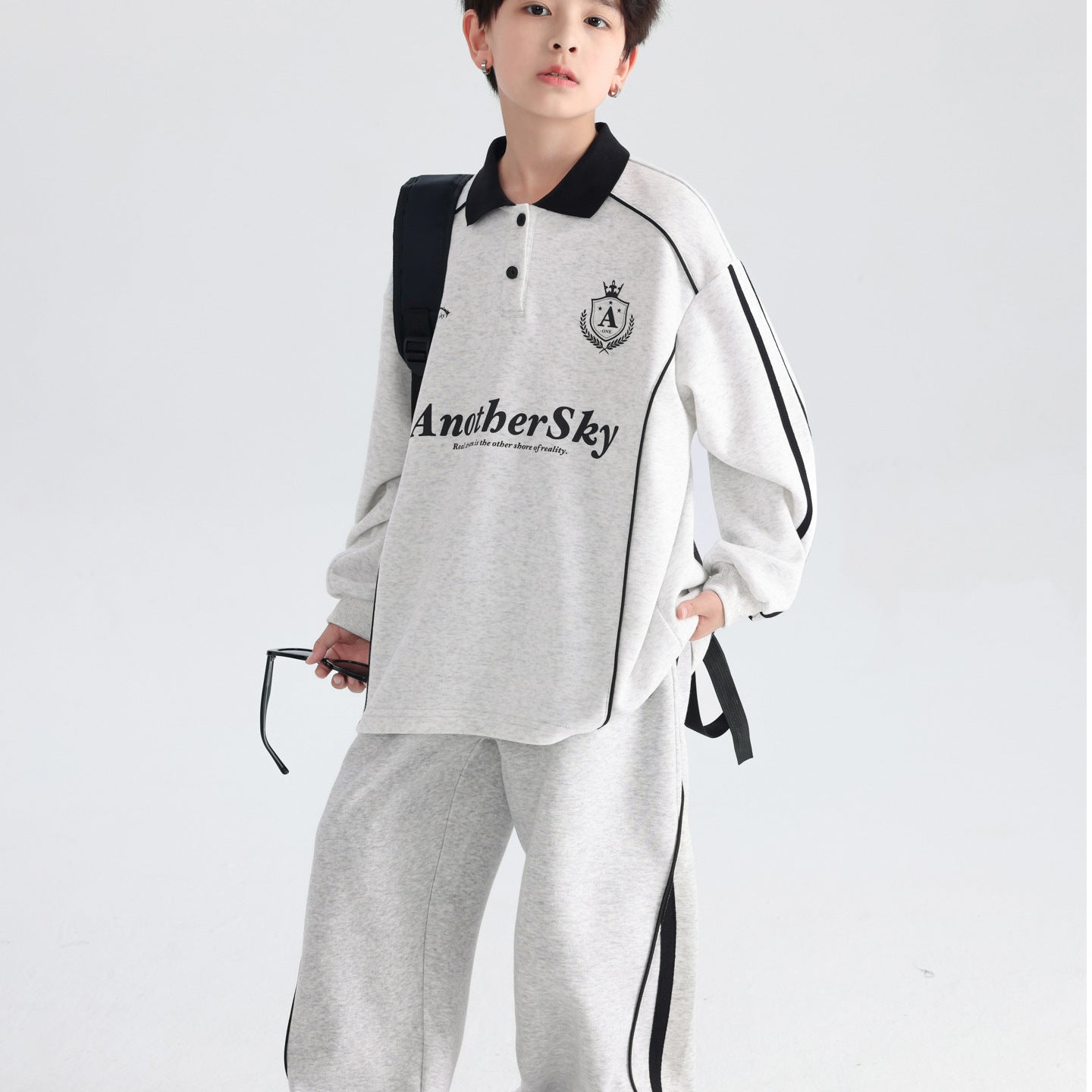 Boys Preppy Sweater Set – Spring Polo Outfit – Outfit Sets – Image 1