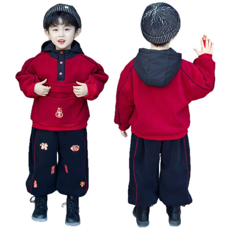 Boys Festive Sweater Set – Hoodie Sports Outfit – Outfit Sets – Image 5