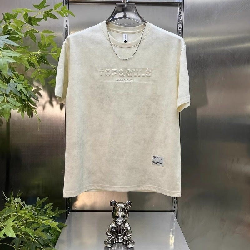 Men’s Printed Casual T-Shirt – Loose Summer Round Neck