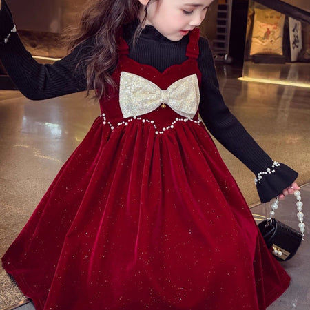 Girls Suspender Skirt Set – Winter Korean Outfit – Outfit Sets – Image 4
