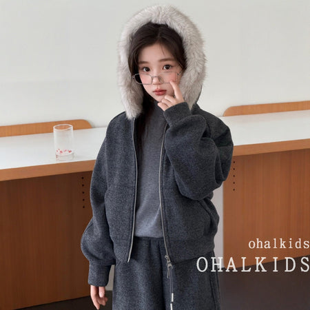 Girls Fleece Hoodie Set – Winter Pants Outfit – Outfit Sets – Image 1