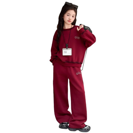 Girls Fleece Winter Set – New Year Pants Outfit – Outfit Sets – Image 5