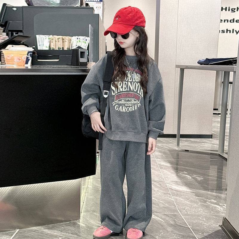 Girls Retro T-Shirt Set – Spring Korean Outfit – Outfit Sets – Image 1