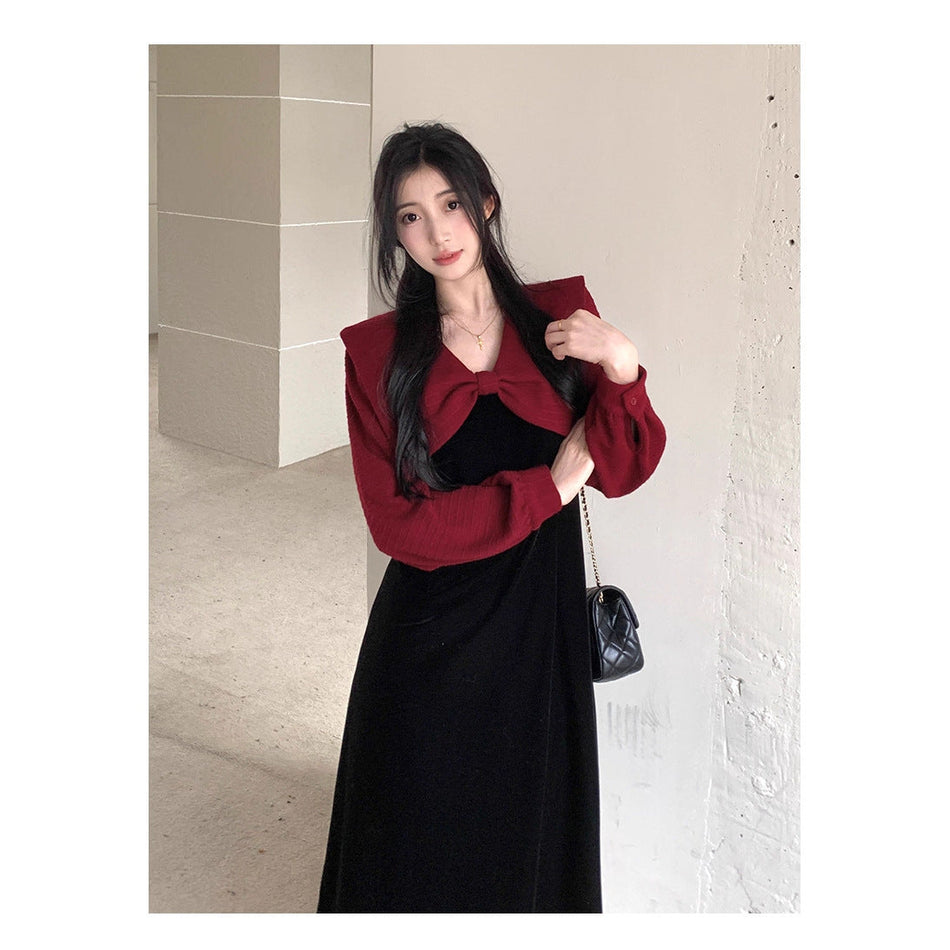 Hepburn High Waist Slim Long Dress Plus Size Women
