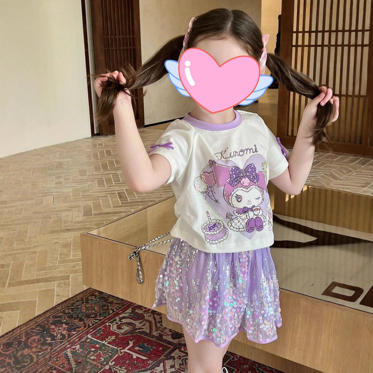 Girls Princess Skirt Set – Summer Sequin Outfit – Outfit Sets – Image 4