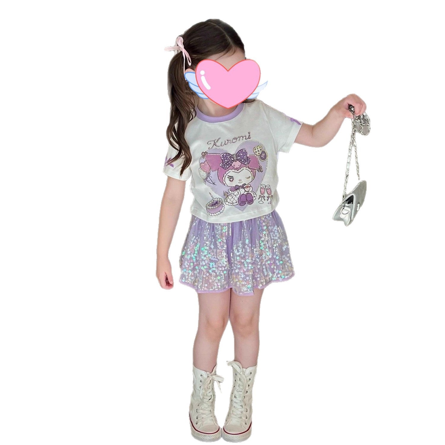 Girls Princess Skirt Set – Summer Sequin Outfit – Outfit Sets – Image 5