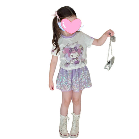 Girls Princess Skirt Set – Summer Sequin Outfit – Outfit Sets – Image 5